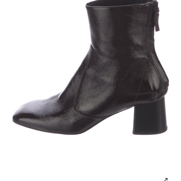 Sandro Black Leather Ankle Boots - Picture 2 of 5